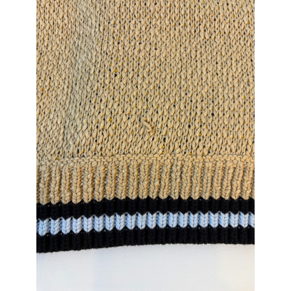 Sarah Gordon Maeve Soft Tan Bee Vest Medium NWOT Cotton Acrylic - Picture 10 of 12